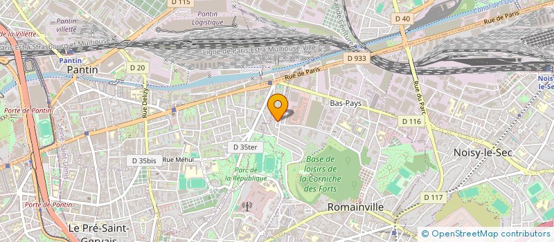 localisation de l'entreprise LA CUISINE DE CYRILLE à ROMAINVILLE