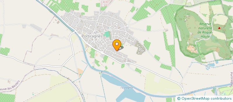 localisation de l'entreprise LA CUISINE DES GRANDS-MERES LANGUEDOCIENNES  PORTIRAGNES