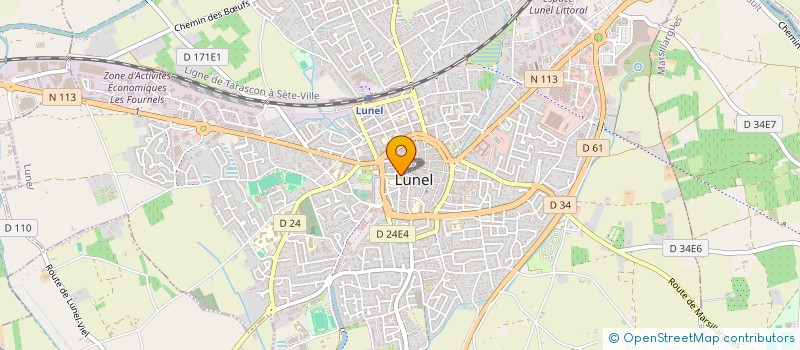 localisation de l'entreprise LA CUISINE DES PAPILLONS  LUNEL