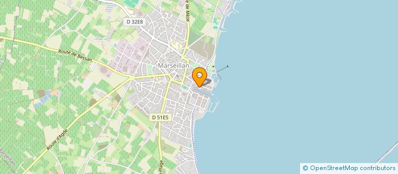 localisation de l'entreprise LA CUISINE DU JARDIN  MARSEILLAN