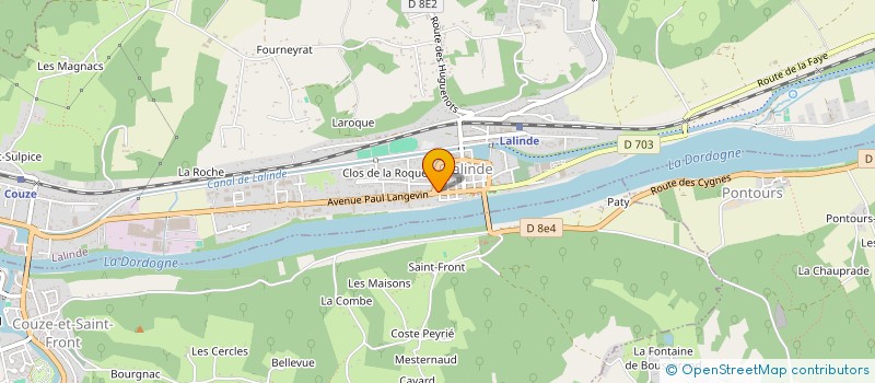 localisation de l'entreprise LA CUISINE ENCHANTEE  LALINDE