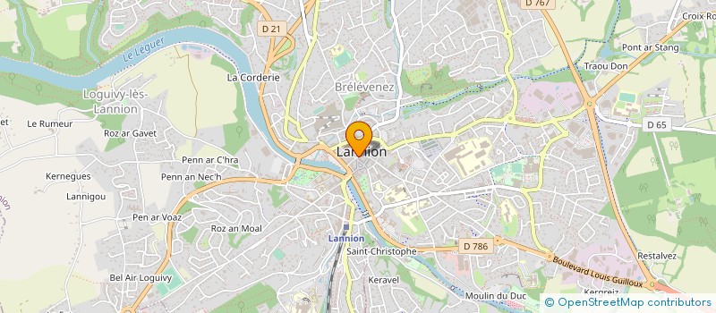 localisation de l'entreprise LA CUISINETTE à LANNION