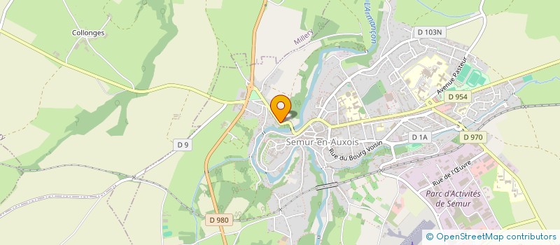 localisation de l'entreprise LA CUISNE A ROULETTES SEMUROISE à SEMUR-EN-AUXOIS
