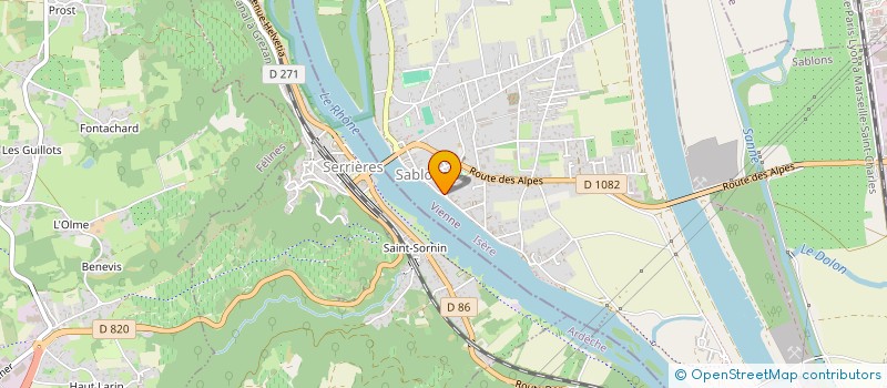 localisation de l'entreprise LA CUISSON à SABLONS