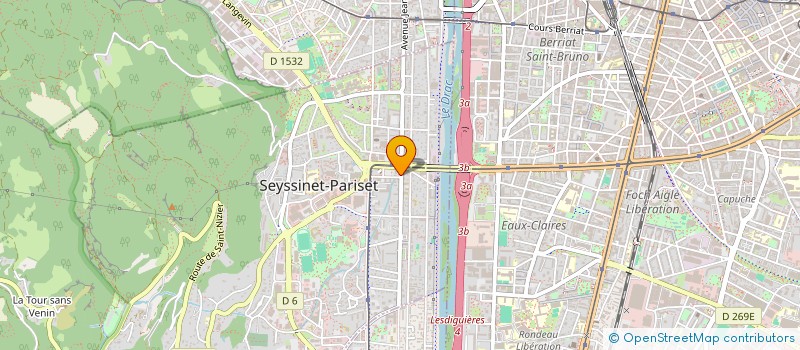 localisation de l'entreprise LA CULPA TATTOO SHOP  SEYSSINET-PARISET