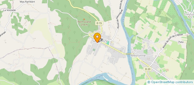 localisation de l'entreprise LA CURADE 103  SAINT-SOZY