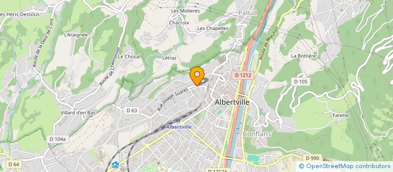 localisation de l'entreprise LA CURE  ALBERTVILLE