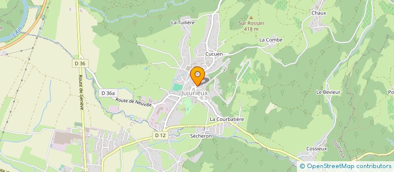 localisation de l'entreprise LA CURE à JUJURIEUX