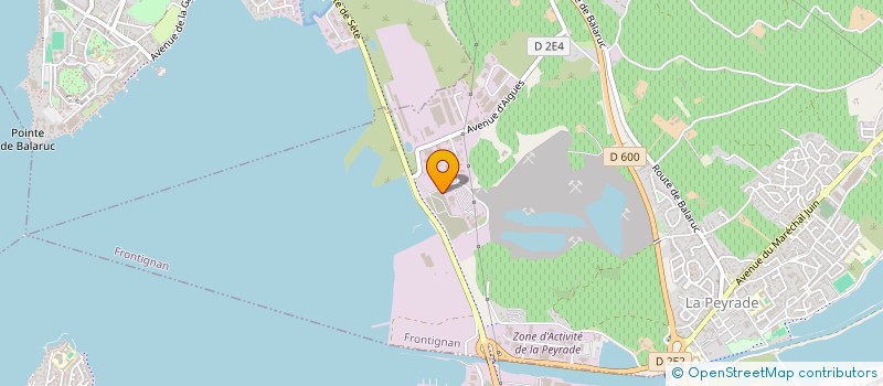 localisation de l'entreprise LA CURE GOURMANDE DEVELOPPEMENT à FRONTIGNAN