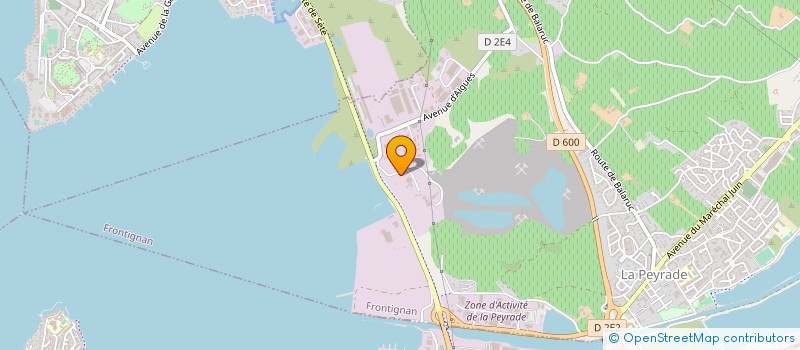 localisation de l'entreprise LA CURE GOURMANDE MAGASINS à FRONTIGNAN