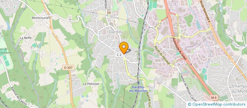 localisation de l'entreprise LA CUREE  DARDILLY