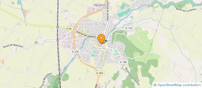 localisation de l'entreprise LA CURIEUSE à VALENCE