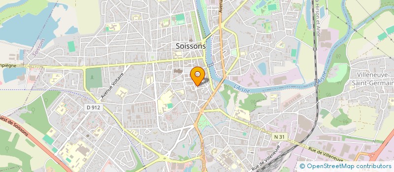 localisation de l'entreprise LA CURIEUSE à SOISSONS
