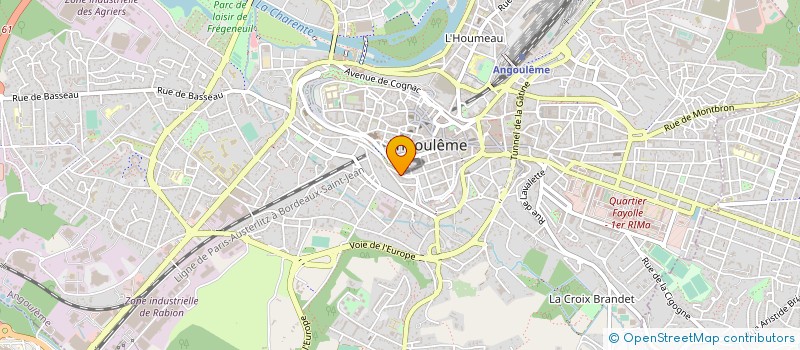 localisation de l'entreprise LA CURIOSITE à ANGOULEME