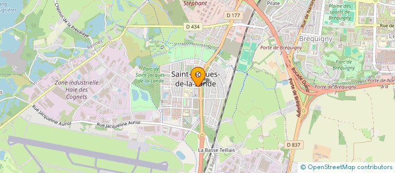 localisation de l'entreprise LA CUSSONIERE  SAINT-JACQUES-DE-LA-LANDE