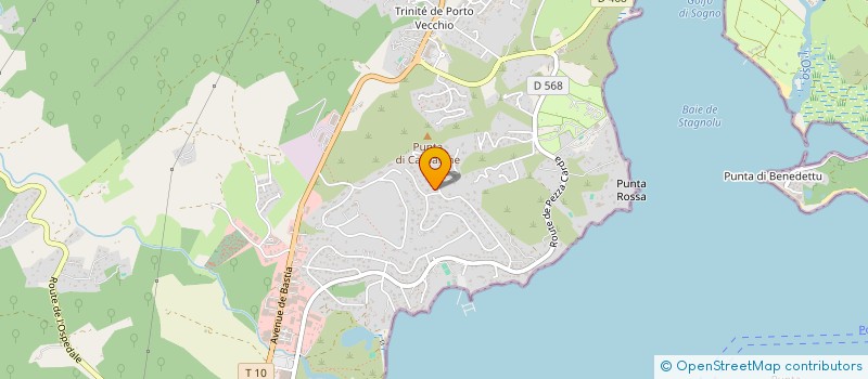 localisation de l'entreprise LA CUVE DES MARAIS à PORTO-VECCHIO