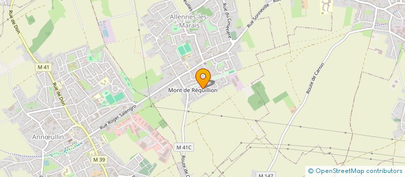 localisation de l'entreprise LA CUVEE DES BIERES à ALLENNES-LES-MARAIS
