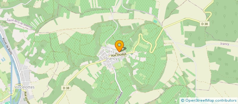 localisation de l'entreprise LA CUVERIE à IRANCY