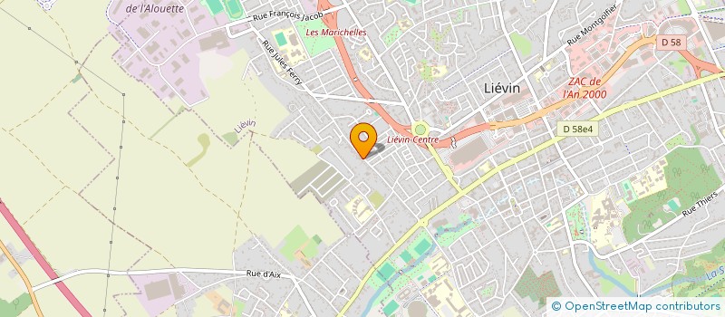 localisation de l'entreprise LA CYGA  LIEVIN