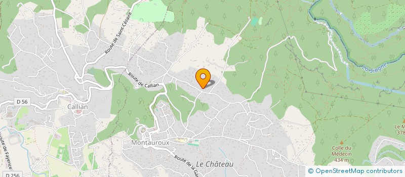 localisation de l'entreprise LA CYGAELLE  MONTAUROUX