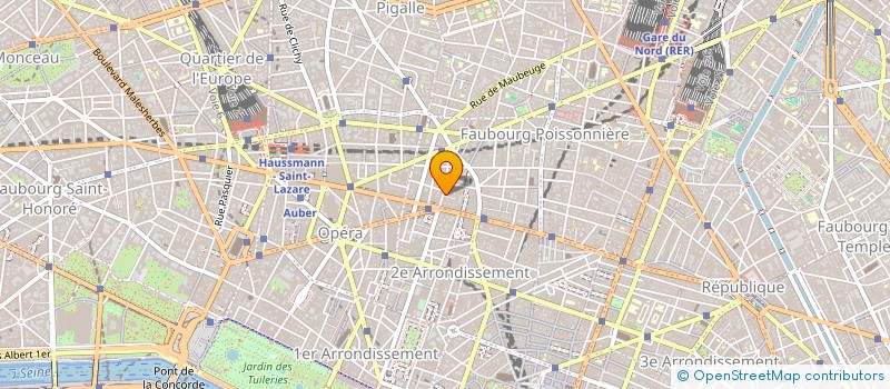 localisation de l'entreprise LA CYMAISE - LOUVENCOURT à PARIS