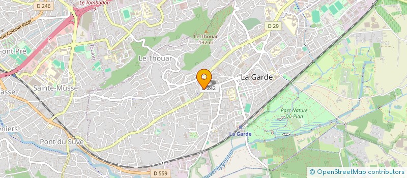 localisation de l'entreprise LA D.P.  LA GARDE