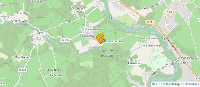 localisation de l'entreprise LA D.P  VAL-DE-COGNAC