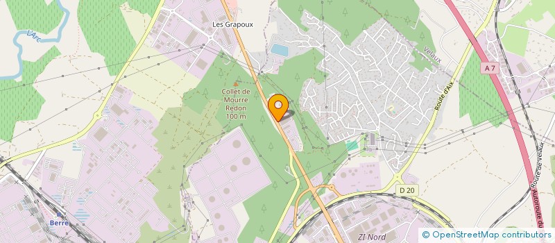 localisation de l'entreprise LA D113 à ROGNAC