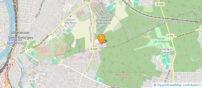 localisation de l'entreprise LA DAGUINEV  MONTGERON