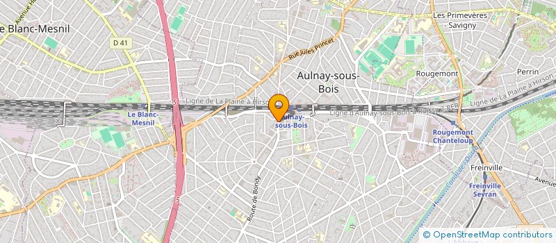 localisation de l'entreprise LA DAHLIA à AULNAY-SOUS-BOIS