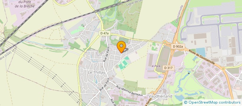 localisation de l'entreprise LA DALLE EN PENTE  LE THILLAY