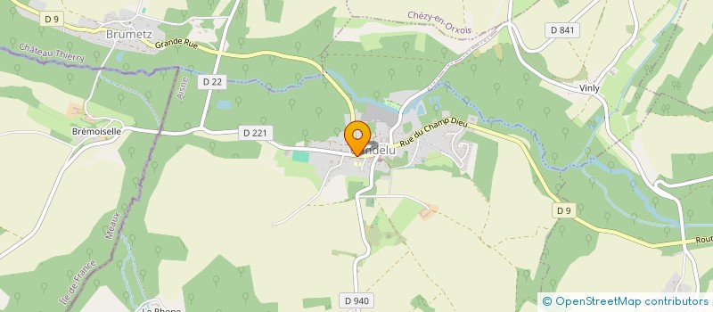 localisation de l'entreprise LA DAM D'ART  GANDELU