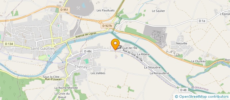 localisation de l'entreprise LA DAME AU LONG BEC à THENAY