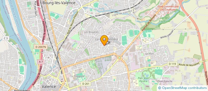 localisation de l'entreprise LA DAME BLANCHE I  VALENCE