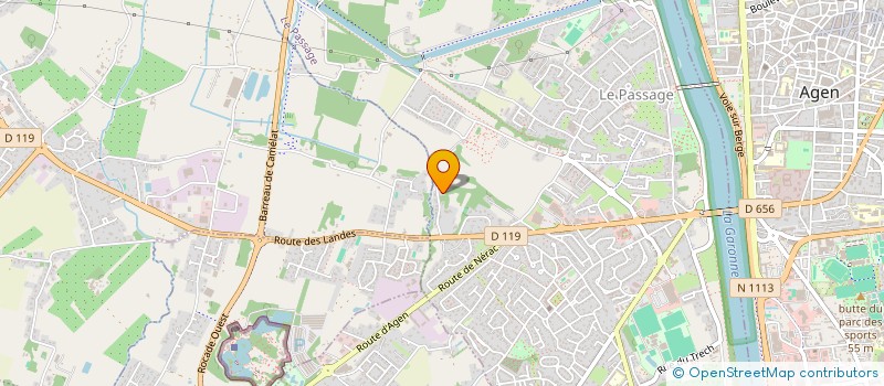 localisation de l'entreprise LA DAME DE COEUR 47  LE PASSAGE