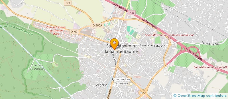 localisation de l'entreprise LA DAME DE LA SAINTE BAUME à SAINT-MAXIMIN-LA-SAINTE-BAUME