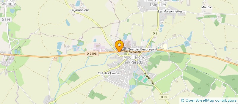 localisation de l'entreprise LA DAME DE PIQUE  MOUILLERON-SAINT-GERMAIN