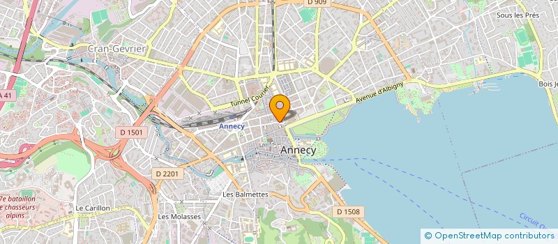 localisation de l'entreprise LA DAME DU 3 à ANNECY