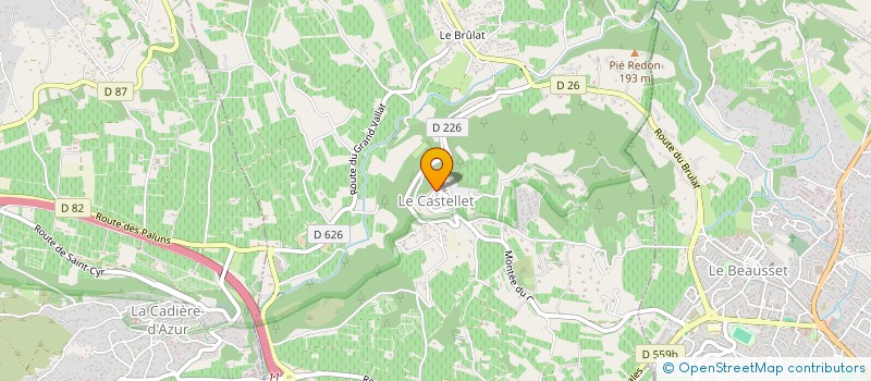 localisation de l'entreprise LA DAME DU CASTELLET à LE CASTELLET