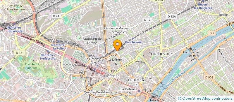 localisation de l'entreprise LA DAME DU PERIGORD à COURBEVOIE