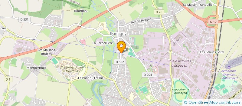 localisation de l'entreprise LA DAMIGNIENNE COMEDIE à DAMIGNY