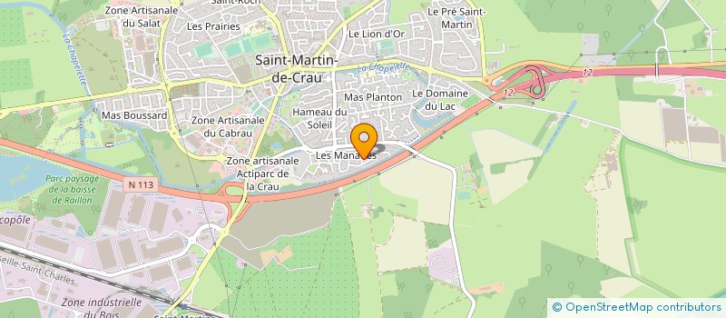 localisation de l'entreprise LA DANSE DE SOIE à SAINT-MARTIN-DE-CRAU