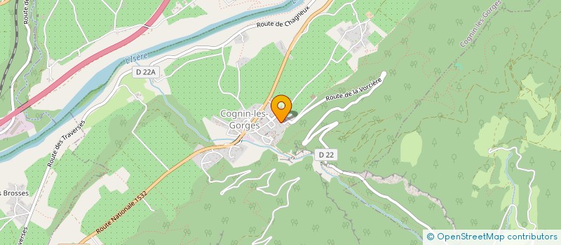 localisation de l'entreprise LA DANSE DES PETITS PIEDS à COGNIN-LES-GORGES