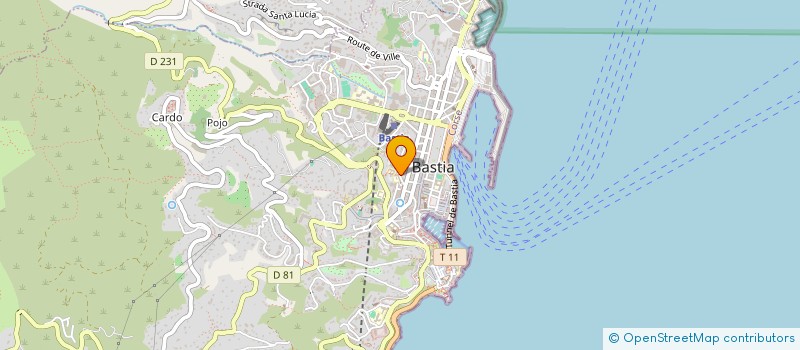 localisation de l'entreprise LA DANZATERIA à BASTIA