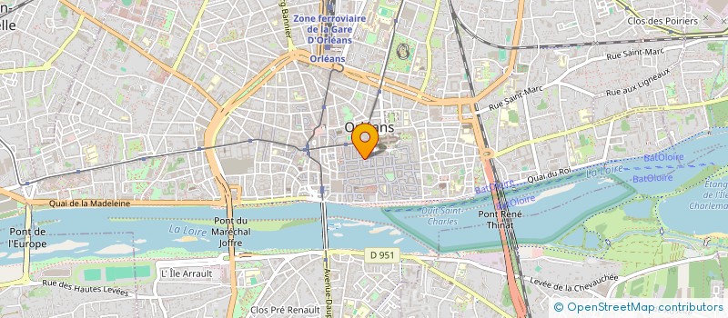 localisation de l'entreprise LA DARIOLE à ORLEANS