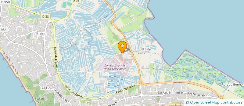 localisation de l'entreprise LA DAROTTE  LA GUERINIERE