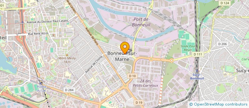localisation de l'entreprise LA DARSE DE BONNEUIL 'SECTION CONCOURS' à BONNEUIL-SUR-MARNE