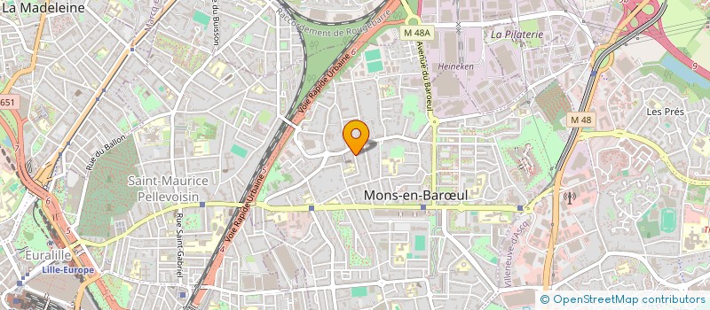 localisation de l'entreprise LA DATA EN COULEURS  MONS-EN-BARUL