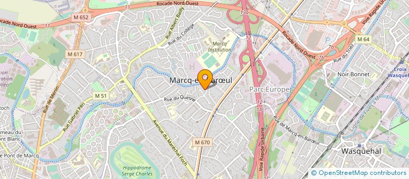 localisation de l'entreprise LA DATCHA à MARCQ-EN-BARŒUL