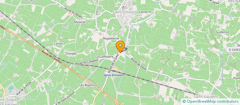 localisation de l'entreprise LA DATCHA  SAINT-EMILION